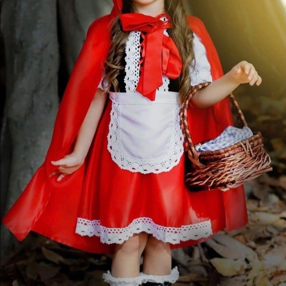 Little Red Ridding Hood & Big Bad Wolf Siblings Costumes - Picture 3 of 16